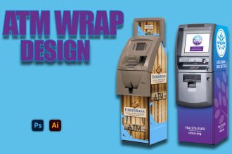 do creative vending machine wrap and atm machine designs