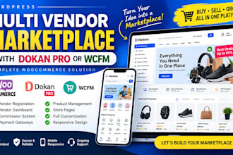 build a woocommerce multivendor marketplace with dokan pro or wcfm