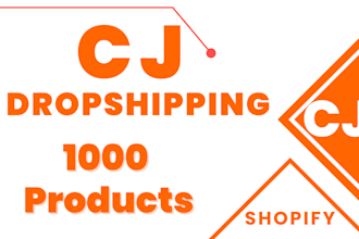 upload products add or import products from cj dropshipping to shopify