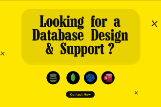 create, design and fix database issues in sql server, mongodb, influx db