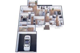 create design and rendering  3d floor of houses