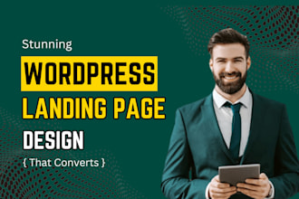 create a stunning wordpress landing page design that converts