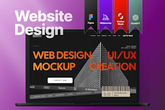 design custom UI UX mockups in figma for websites and apps
