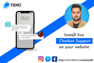 integrate automation live chat with tidio chatbot on website