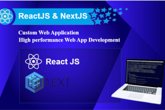 develop react js, next js, typescript, mui web app