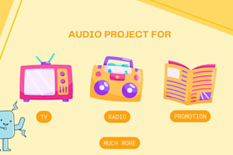 make creative voice over for your project