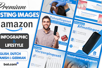 do amazon infographic, amazon listing images and bol listing