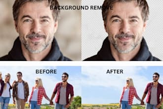 professionally remove or add person and background remove