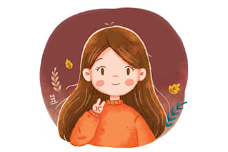 draw cute cartoon portrait