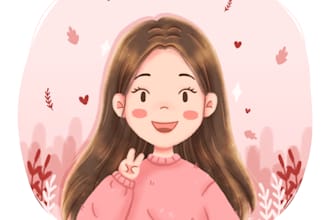 draw cute cartoon portrait