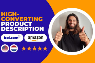 make your SEO product description for bol and amazon