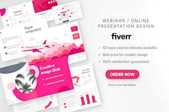 redesign keynote, business webinar animated, online ecourse, pptx slides, canva