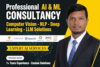 provide expert ai ml consulting for computer vision genai llm solution