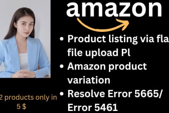 list your product child parent variations manually and via flat file upload
