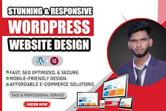 a professional wordpress ecommerce website or online store with woocommerce
