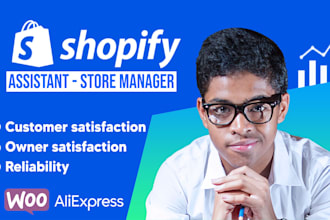 be your shopify virtual assistant for dropshipping store management