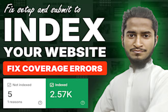 index your website, fix google search console errors, page indexing issues