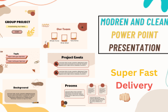 design pitch deck and modern powerpoint presentations