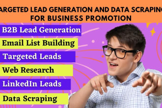 deliver targeted lead generation and data scraping