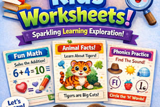 customize kids worksheets sparkling learning exploration