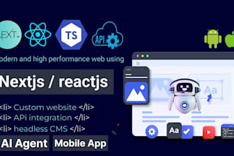 be your next js developer, react js vercel cms ai saas mvp