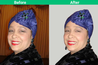 do professional headshot retouching, portraits image editing