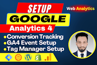 setup google analytics 4, ga4 ecommerce server side ads conversion tracking, GTM