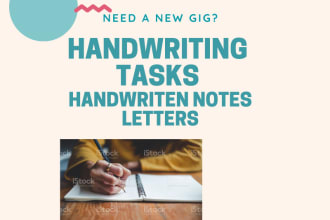 neatly handwrite your notes