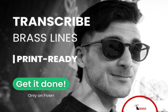 transcribe brass lines of your original music