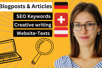 write a blog post, article, website text with SEO keywords
