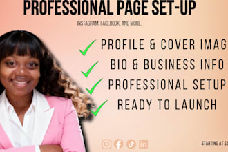 setup social media accounts for you