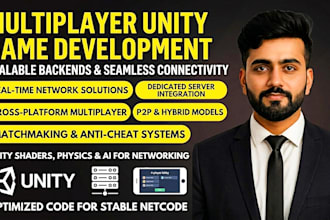 develop online multiplayer games in unity engine