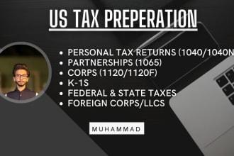 prepare and efile US tax returns 1040s nrs schedule c 1065s 1120s 990s k1s k3s