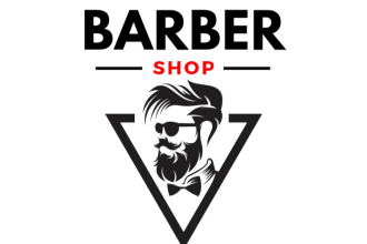 design creative barber shop logo