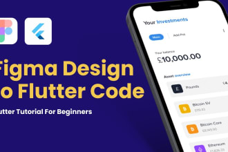 convert figma to flutter ui and adobe xd to flutter app