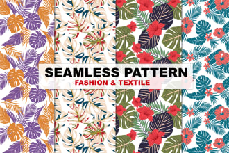 create seamless repeat patterns for textiles and wallpapers