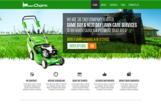 do lawn care gardening landscaping and cleaning website in wix or wordpress