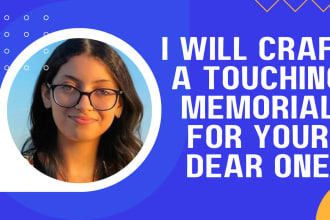 write a heartfelt tribute for your loved one