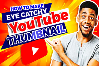create eye catchy youtube video thumbnail design