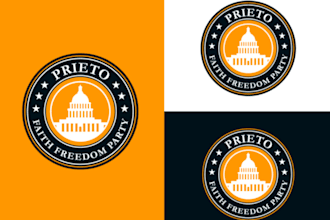 create wonderful eye catching political logo for in one day
