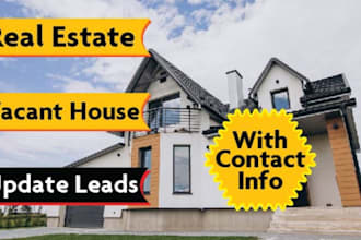 give real estate vacant house leads with skip tracing