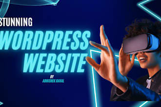 create a stunning wordpress website and informatic website