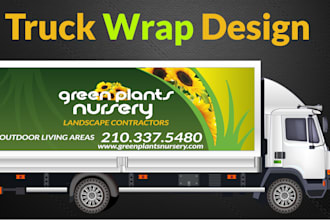 design professional trailer wraps, food truck wraps and van wraps