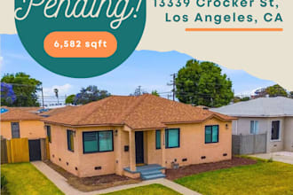 write real estate content with custom social media artwork