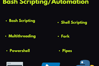 create bash and python script for automation