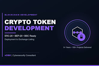 create erc20 or bep20 crypto tokens