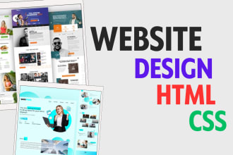 design, redesign, develop a business website with HTML CSS
