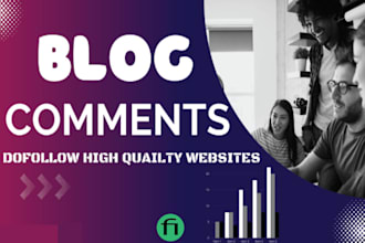 create 225 SEO blog comments backlinks dofollow nofollow