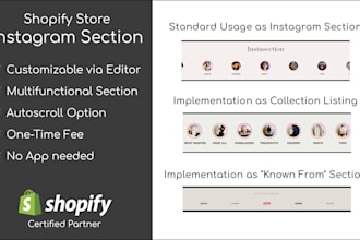 create an instagram slider for your shopify store, no app