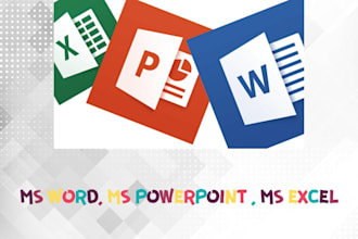 do word, excel or powerpoint projects